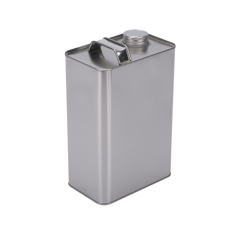 Rectangular F-style Gallon 3.7L Metal Tin Cans With 32mm Screw Lids  Used For Petrol Oil Chemicals